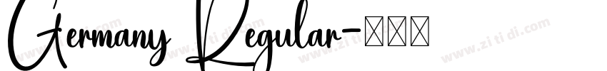 Germany Regular字体转换